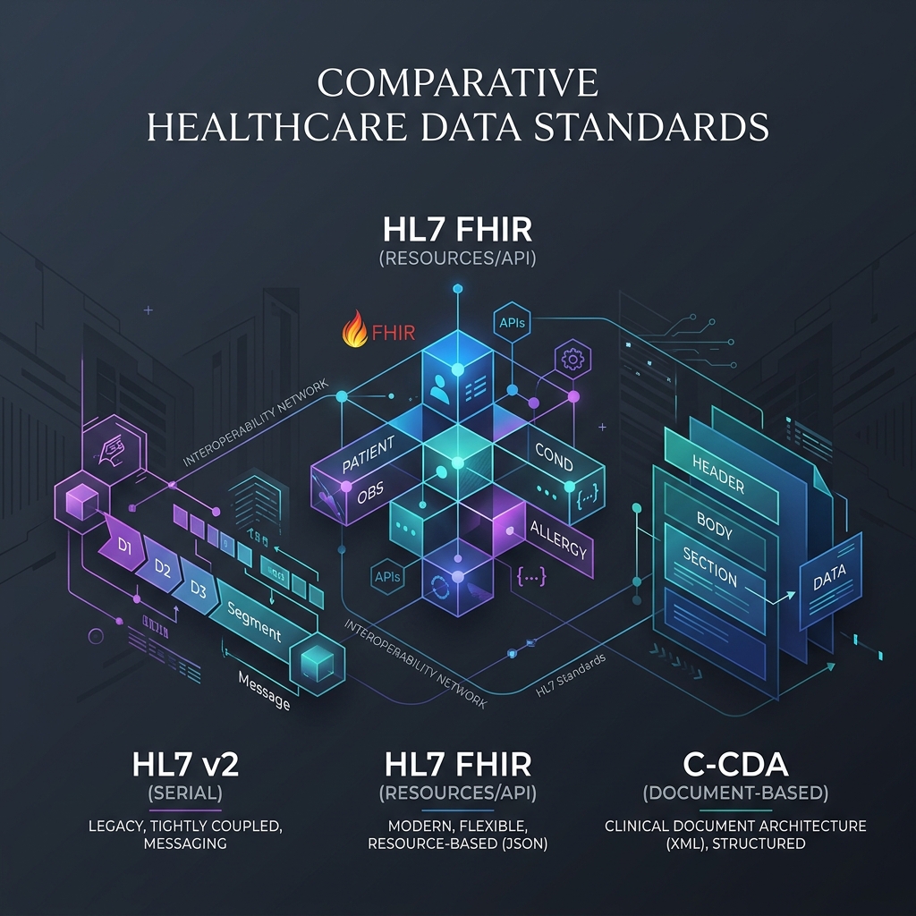 Technology Comparisons in Healthcare Data Systems